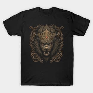 Lion decorated with Javanese ornaments T-Shirt